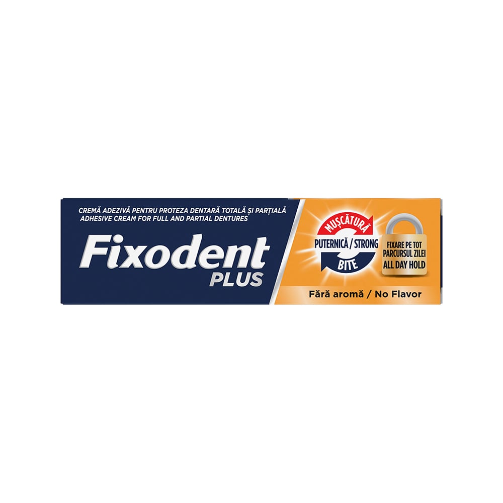 FIXODENT - PLUS Strong Bite (δυνατό κράτημα) - 40gr